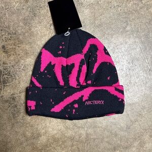 Arc'teryx Pink and Black Beanie